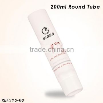 PE cosmetic plastic tube 200ml