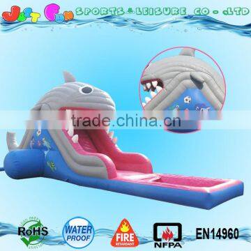 commercial grade inflatable water slides, whale water slide with pool