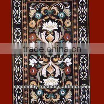 Beautiful Marble Inlay Dining Table Top, Marble Inlay Table Top