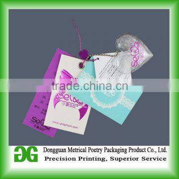 Custom Decorative Coated Paper Made Kids Hang Tags