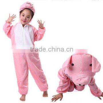 Children Winter Animal Costume Carton Jumpsuit/Kids Cosplay Onesie/Baby Rabbit Romper photo-3