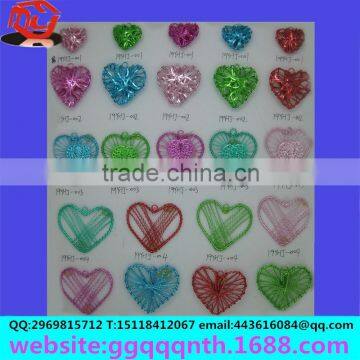 Christmas Decoration Craft Gift Accessories Peach Heart Love Woven Mesh Metal Brass Wire Ball