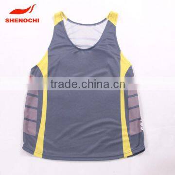 100% polyester mesh fabric mens running sports singlet