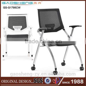 2015 New Arrival Conference Chair Cheap Staff Chair With Plastic Back GS-1795CW