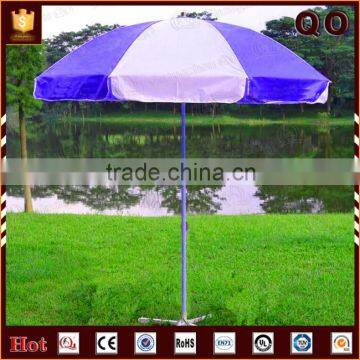 Top Quality Rainbow Color Logo Custom Folding Beach Umbrella for Advertising photo-5