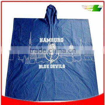 pvc raincoat poncho withi cap