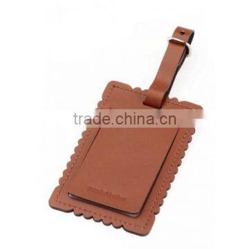 Custom Shape Leather Name Tag For Bags Luggage