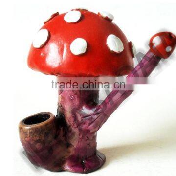 Figurine Shaped Hand Crafted Smoking Pipes - Short Mushroom