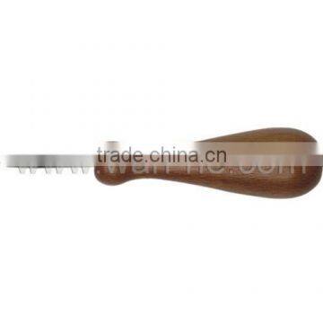 ALUMINUM OR BAMBOO SINGLE CROCHET HOOK WITH WOOD HANDLE