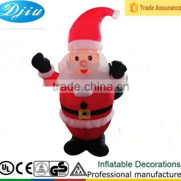 DJ-152 red hat standing santa claus inflatable decoration with led light outdoor