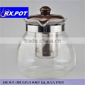 Glass coffee pot Heat Resistant pyrex glass cooking pot(700/1000F)