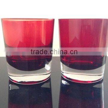 color glass cup glass wine cup double wall glass coffee cup