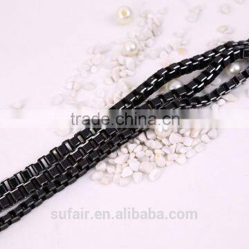 2016 High Quality Aluminum, Brass, Stainless Steel Box Chain For Body Chain Fewelry photo-2
