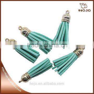 Suede Tassel Necklace Jewelry Making Lt-green 5pcs/blister Quality Choice