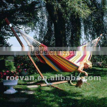 Rainbow Cotton Outdoor Hammock