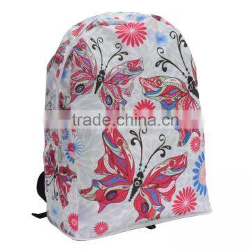 2016 best price 600D flowe printing folding backpack bag