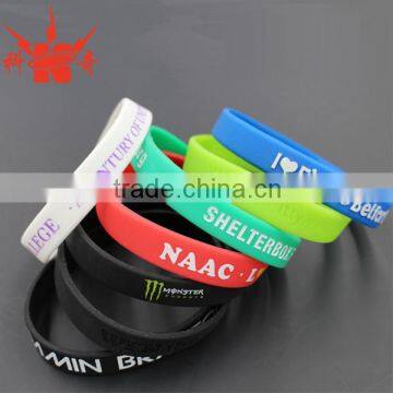 Fashionable Charm Bracelet/blue uv Silicone Bracelets With Business Logo photo-6