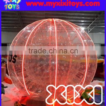 lighting zorb ball with LED, inflatable hamster zorb rolling ball