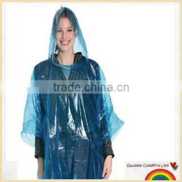 Disposable emergency PE rainponcho