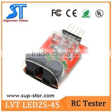 Dual Speaker Low Voltage Alarm Buzzer BB annunciator with LED 2S-4S for RC Model Lipo battery