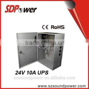 SDPower 240W 24v10a cctv AC to DC Single Output UPS, good quality metal case