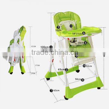 Easy to Fold for Travel Portable Baby Child Dinner High Chair photo-6
