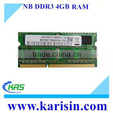 Lifetime warranty Pc3-10600 1333mhz laptop ram ddr3 4gb in good condition