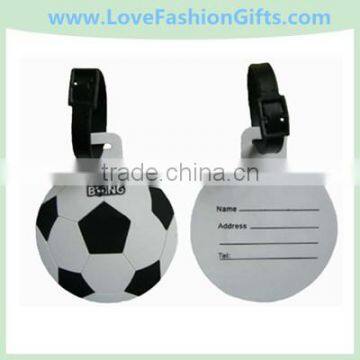 Round Football Travel Tag