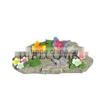 Welcome Garden decoration polyresin stepping stone