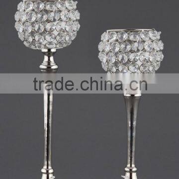 Hot Selling Metal & Crystal Candle Votive