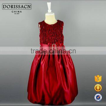 2016 Red Girls Summer Dresses Girls Party Dresses With Children Frocks Designs