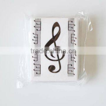 Custom promotion music note hall erasers, student use eraser.