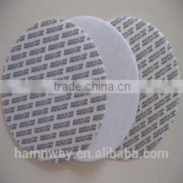 pressure sensitive foam seal liner for food grade bottle