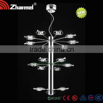 Modern Crystal beaded stainless steel Pendant Lamp/light