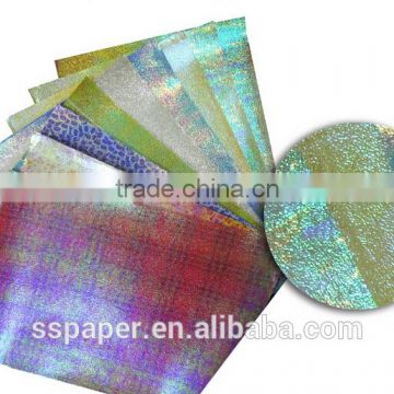 2016 hotsale product 50*70cm colorful glitter gifts packing rainbow foil paper