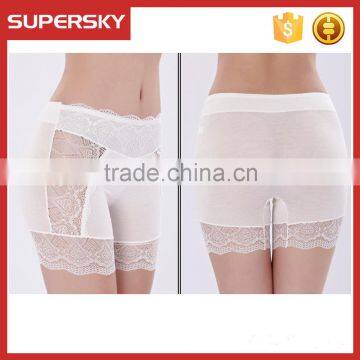 K-961 Lace Trim Women Safety Slim Elastic Short Legging Girl Underwear Short Lace Leggings photo-6
