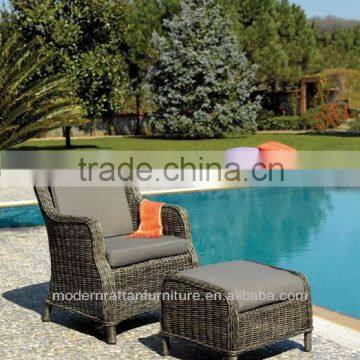 2013 Indoor Outdoor Wicker Rattan Sofa With Footrest FCO-2039C