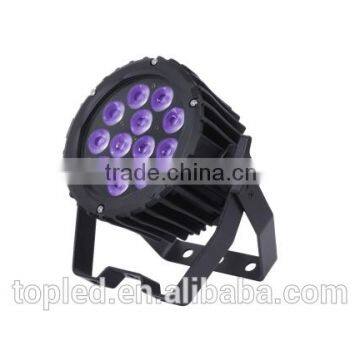 36W dj light 12*Tri-RGB slim par can sound active outdoor flat par