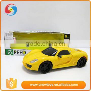 2016 Wholesale children gift yellow plastic programmable toy car