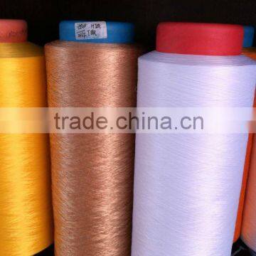 100% polyester yarn DTY dope dyed 450D