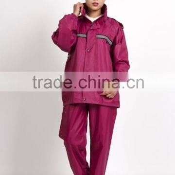 cheap hot sale fashional design pvc adult lady hooded rainwear/raincoat/rain jacket