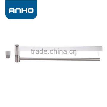 Anho S/S flexible towel rail gift bathroom accessories two bars zinc alloy base