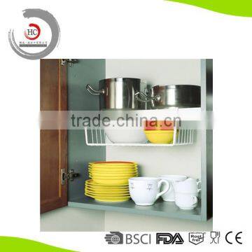 Multifunction Iron Flooding Plastic Cabinets Basket Tableware Basket Hanging Basket
