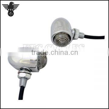 Heavy Duty Chrome LED Turn Signals for Harley Cafer Racer photo-2