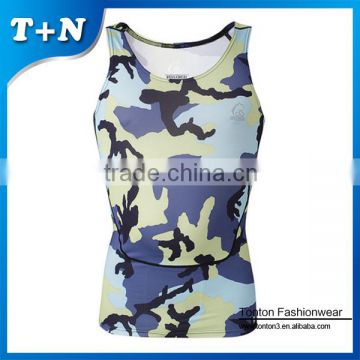 Cotton wholesale bodybuilding men's stringer singlets gym man tank top