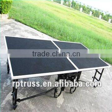 Black 1x2m Foldable Mobile Stage