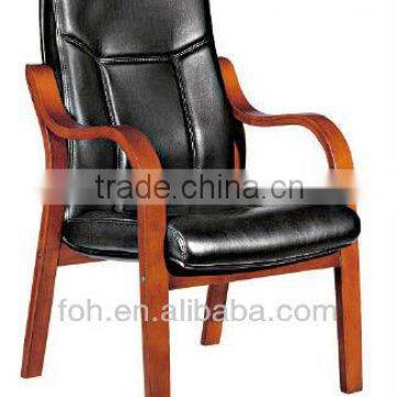 High class solid wood and fau leather coffee/conference/CEO/executive chair(FOHF-66#)