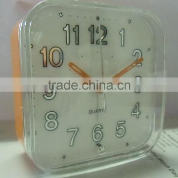 Simple modern design table sweep Clock Snooze Beep crescendo sound