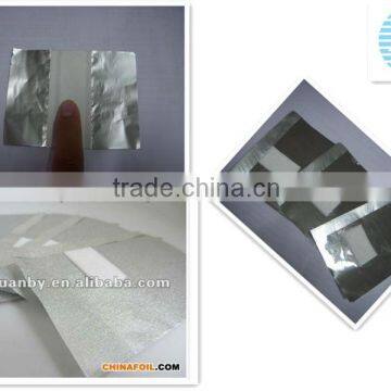 gel nail embossed aluminium/aluminum foil sheet with cotton pad china suppliers