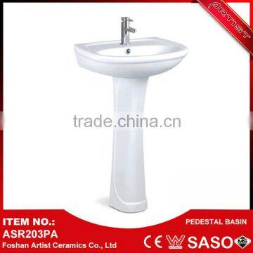 Alibabba golden supplier wholesale good quality bathroom pedestal basin